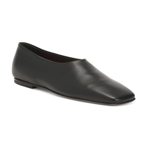 NEOUS Made In Italy Leather Atlas Square Toe Flats - Picture 1 of 3